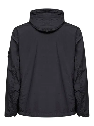 Stone Island Coats Blacks And Greys In Black
