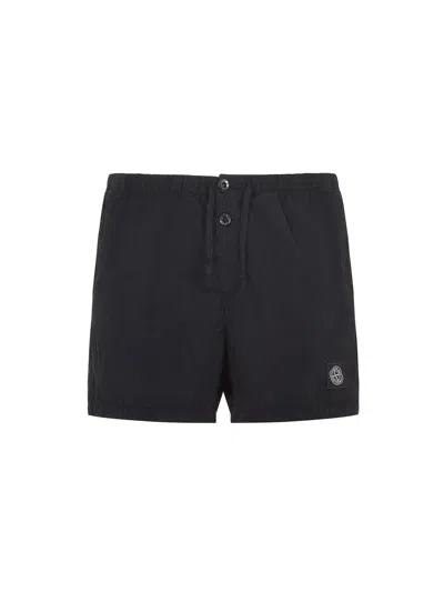 Stone Island Slim Fit Swim Trunks With Compass Patch