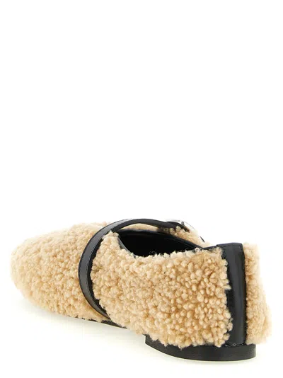 Kate Cate Jude Flat Shoes Beige In Brown