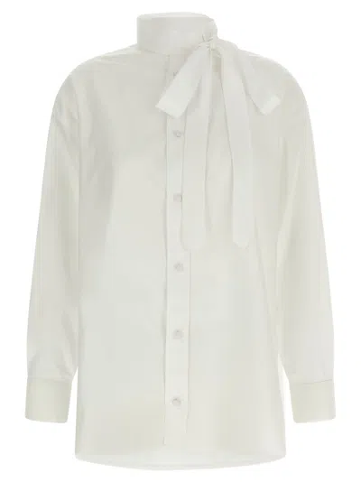 Kenzo Lavalliere Collar Shirt In Neutral
