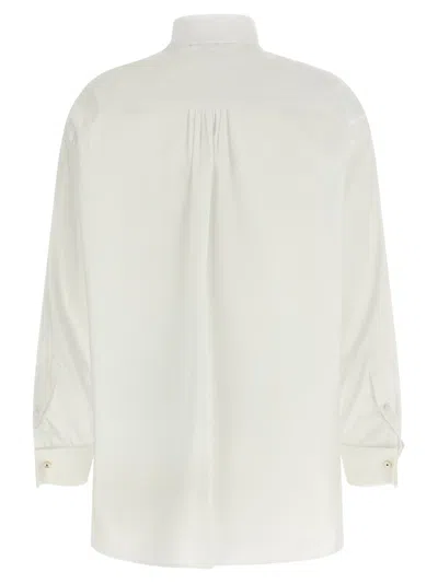Kenzo Lavalliere Collar Shirt In Neutral