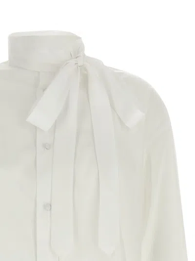 Kenzo Lavalliere Collar Shirt In Neutral