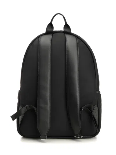 Ami Alexandre Mattiussi Ami Backpack Bag In Smooth Black Polyamide In Black