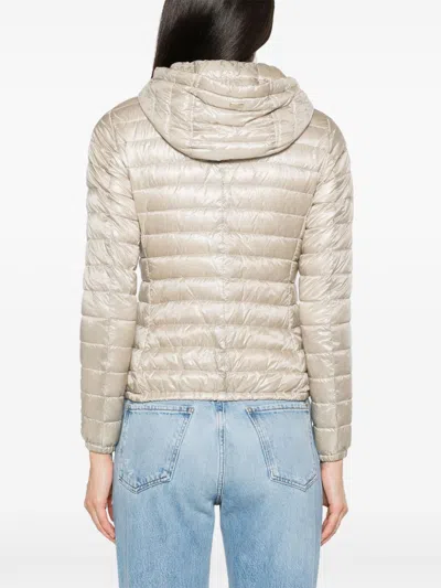 Herno Women Nylon Short Down Jacket In Neutral