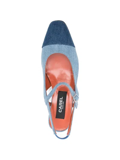 Carel Paris Oceano Slingback Ballets In Blue