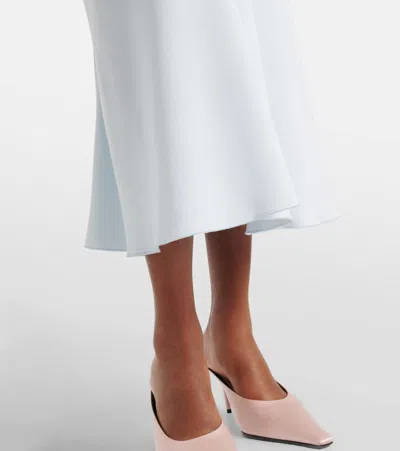 Victoria Beckham Pleated Dress In White
