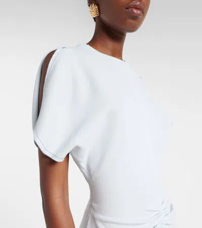 Victoria Beckham Pleated Dress In White