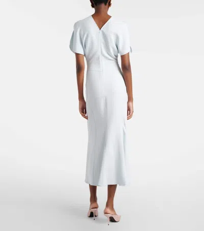 Victoria Beckham Pleated Dress In White