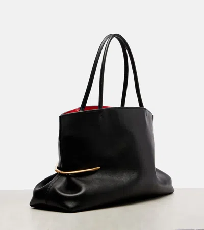 Givenchy Pinch Squeezed Horizontal Tote Bag In Nappa Leather In Black