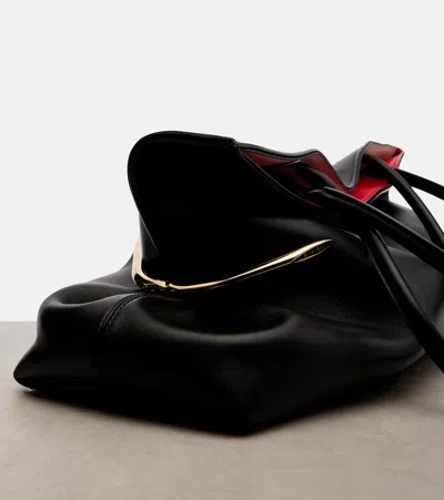 Givenchy Pinch Squeezed Horizontal Tote Bag In Nappa Leather In Black