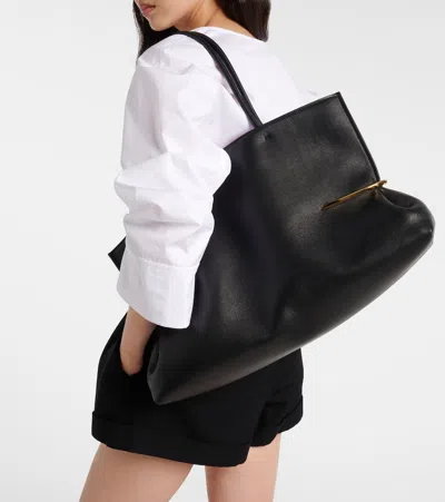 Givenchy Pinch Squeezed Horizontal Tote Bag In Nappa Leather In Black
