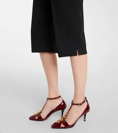 Chloé Tailored Wool Crepe Capri Pants In Black