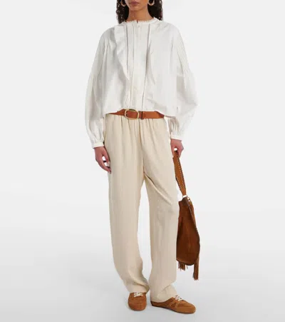 Isabel Marant Senny Perforated Suede Sneakers In Brown