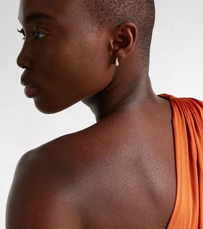 Yvonne Léon Python 9kt Gold Earrings With Diamonds And Spinels In Gold