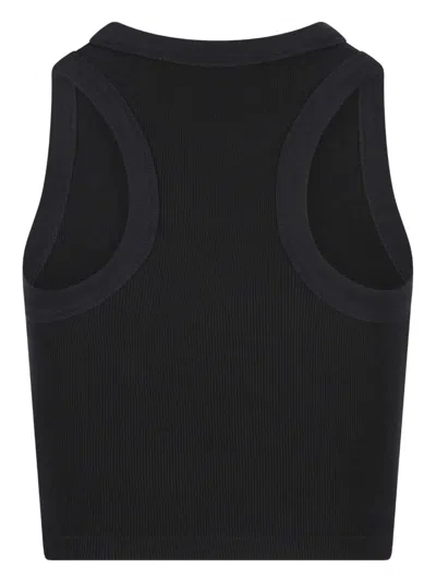 Givenchy Cotton Cropped Tank Top With Paris Print Clothing