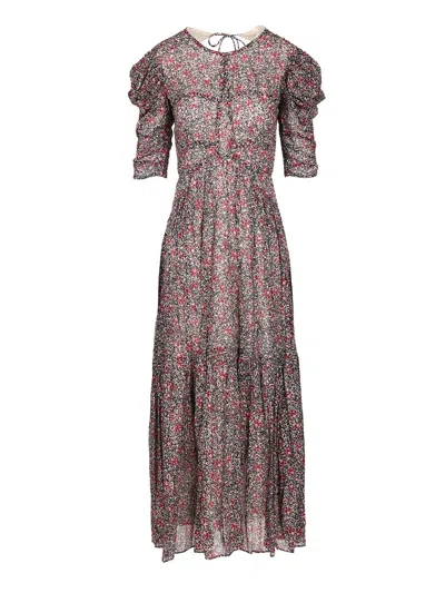 Isabel Marant Étoile Sichellia-gb Dresses Violet In Transparent