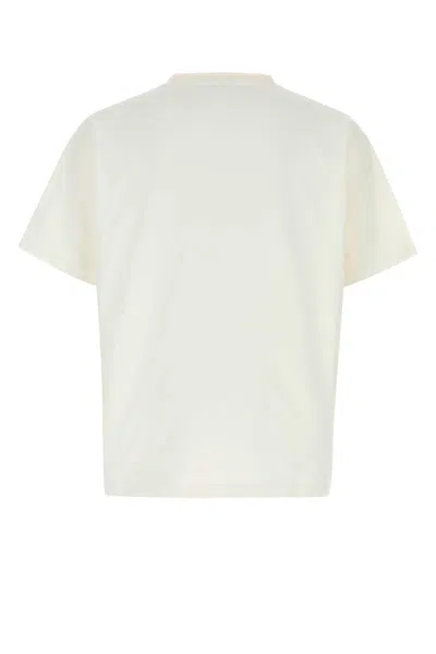 Bode Men White Cotton Oversize Leaf T-shirt In Neutral
