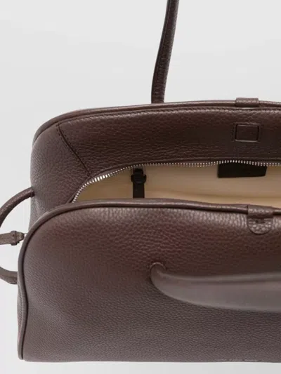 Jacquemus Le Turismo Shoulder Bag Knotted Detail Leather In Red