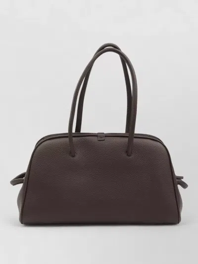 Jacquemus Le Turismo Shoulder Bag Knotted Detail Leather In Brown