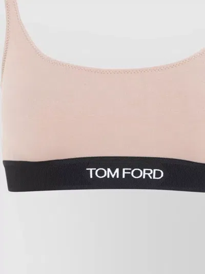 Tom Ford Modal Bra Scoop Neckline Elastic Underband In Pink