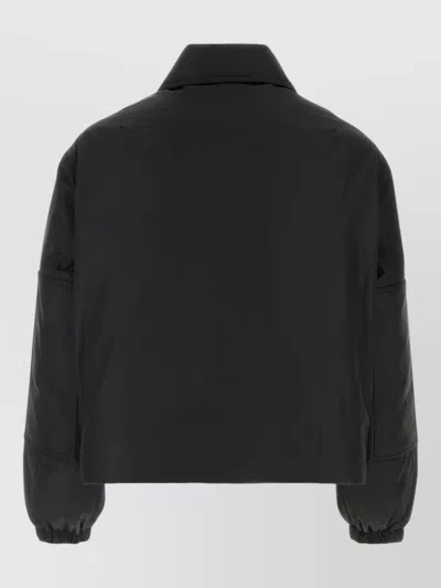 Jil Sander Polyester Padded Jacket Collared Design Cuffs In Black