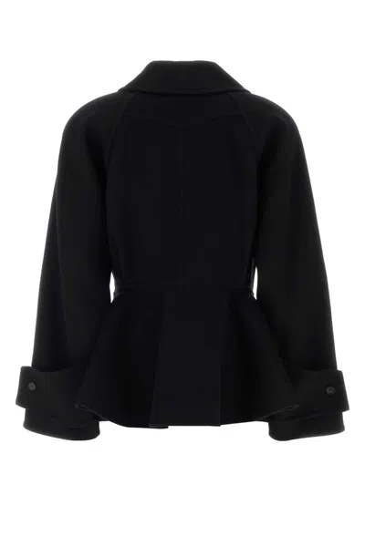 Chloé Chloe Women Short Coat With Ruffles In Multi