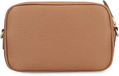 Prada Small Leather Crossbody Bag In Brown
