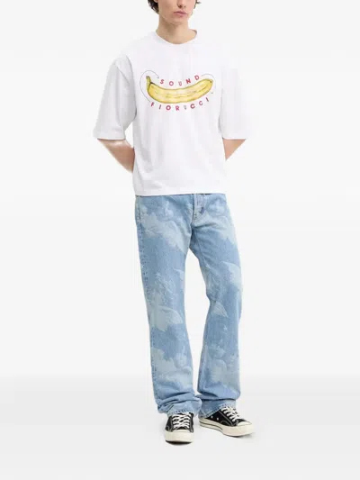 Fiorucci Banana-print T-shirt In White