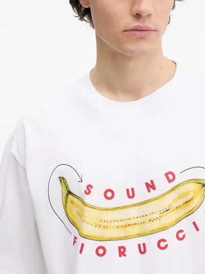 Fiorucci Banana-print T-shirt In White