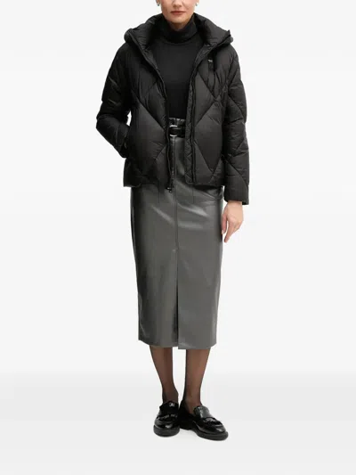 Blauer Hooded Quilted Jacket In Multi