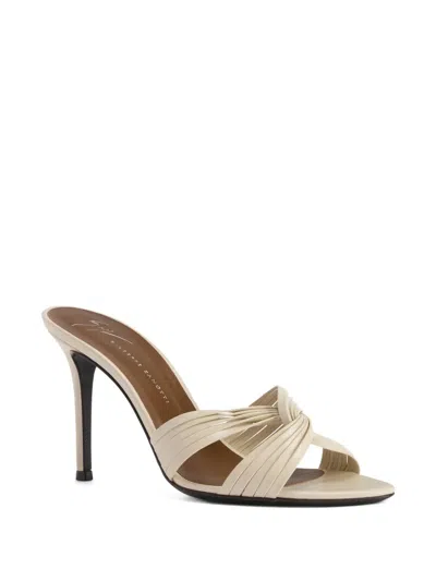 Giuseppe Zanotti Clandestino Sandals Knotted Strap Open Toe In Multi