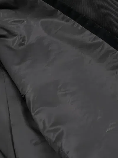 Pre-owned Fendi Double-breasted Wool Coat In Black