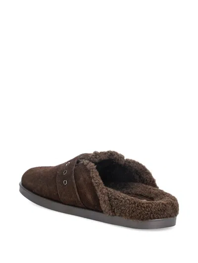 Blauer Buckle-strap Loafers In Brown