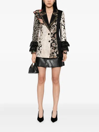 Alice And Olivia Faie Blazer In Pattern