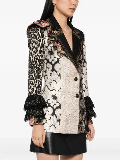 Alice And Olivia Faie Blazer In Pattern