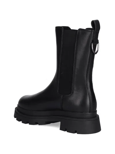 Blauer Kimmel Lug-sole Pull-tab Chelsea Boots In Black