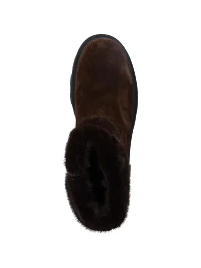 Blauer Kimmel Suede Ankle Boots In Brown