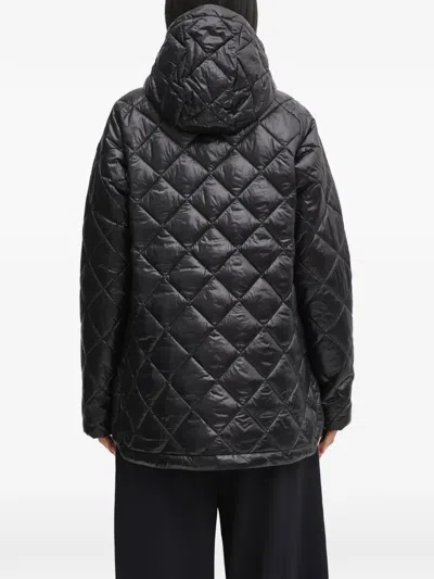 Helly Hansen Quilted Hooded Jacket In Black