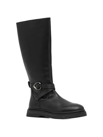 Blauer Hanna Buckle-strap Boots In Black