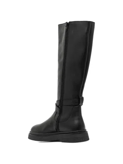 Blauer Hanna Buckle-strap Boots In Black