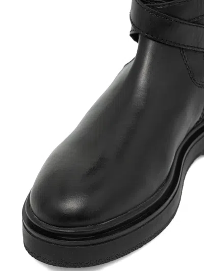 Blauer Hanna Buckle-strap Boots In Black