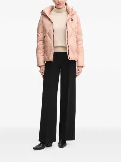 Blauer Hooded Quilted Jacket In Pink