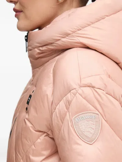 Blauer Hooded Quilted Jacket In Pink