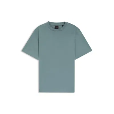 Hugo Boss Relaxed-fit T-shirt In Mercerized Cotton In White