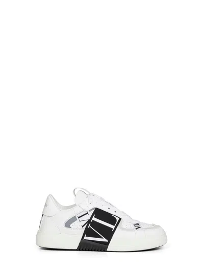 Valentino Garavani Valentino Vltn Leather Slip-on Sneaker In Neutral
