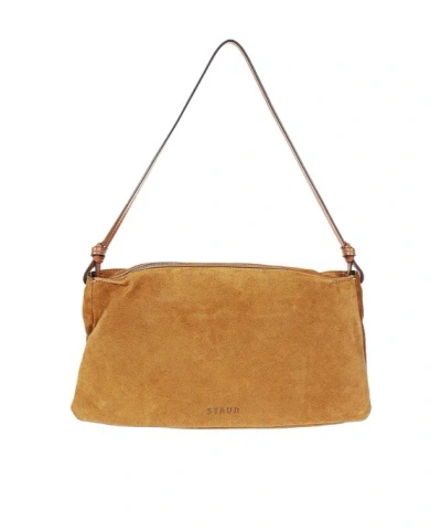 Staud Wally Logo Debossed Shoulder Bag In Pattern