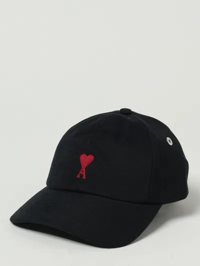Ami Alexandre Mattiussi Ami Paris Cap Red Adc Embroidery Accessories In Blue