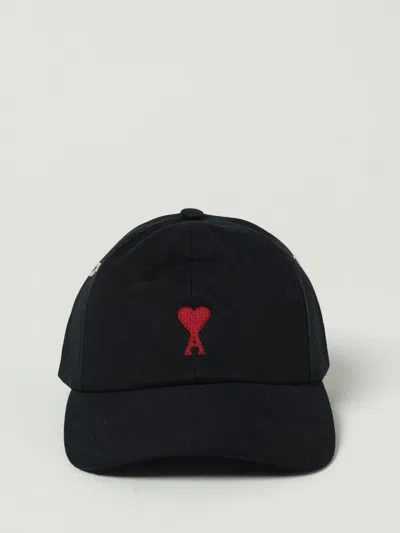 Ami Alexandre Mattiussi Ami Paris Cap Red Adc Embroidery Accessories In Blue