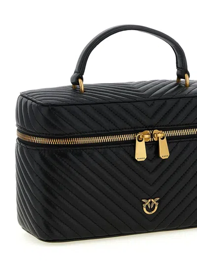 Pinko Vanity Case Classic Handbag In Black