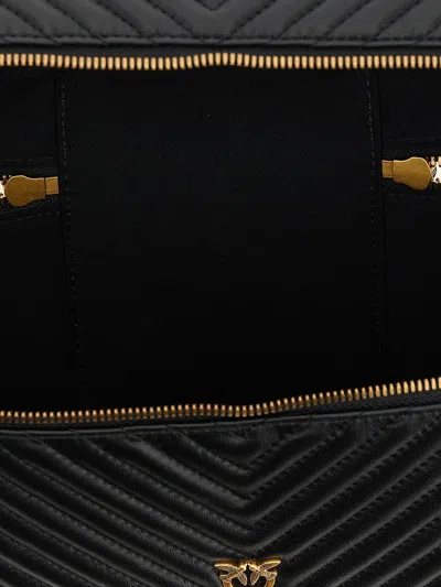 Pinko Vanity Case Classic Handbag In Black